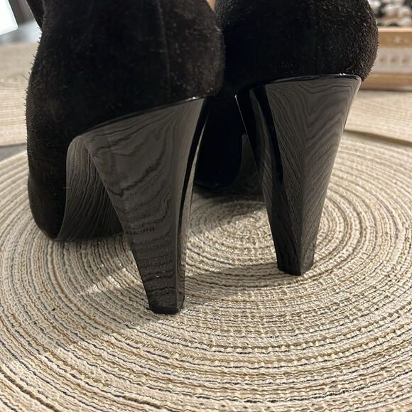 Balenciaga Black Suede Ankle Boots Size 7.5 - Picture 13 of 15